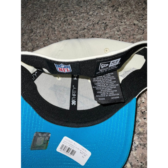 Carolina‎ Panthers NFL of Sideline Hat Size Medium /Large Ivory - Picture 8 of 10